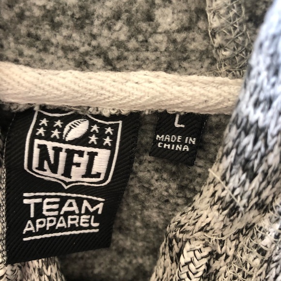 PACKERS NFL team apparel zip up hoody jacket sweatshirt size L GREEN BAY - Picture 7 of 10